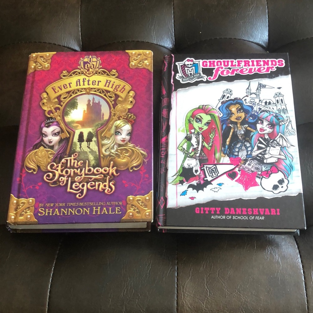 Ever After High & Monster High Books PLUS Blueray DVD